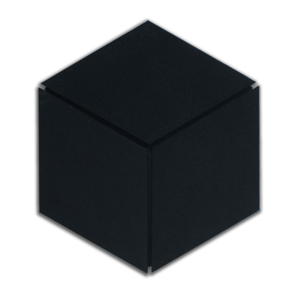Black Fabric Hexagon Fabric Acoustic Panel